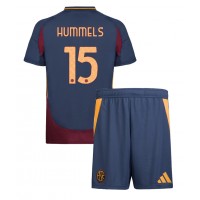 Camisa de Futebol AS Roma Mats Hummels #15 Equipamento Alternativo Infantil 2024-25 Manga Curta (+ Calças curtas)